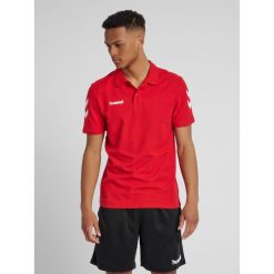 Koszulka tenisowa polo męska Hummel Go Cotton Polo. Czerwone koszulki polo męskie HUMMEL, m, bez wzorów, sportowe, bez kołnierzyka, bez ramiączek. Za 99.00 zł.