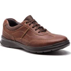 Półbuty CLARKS - Cotrell Style 261315647 Tobacco Style. Brązowe codzienne półbuty męskie Clarks, z materiału, klasyczne. W wyprzedaży za 209.00 zł.