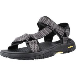 Sandały Mężczyzna Skechers Relaxed Fit: Lomell Rip Tide czarny. Szare sandały męskie Skechers, bez zapięcia. Za 330.99 zł.