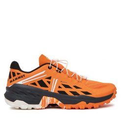 Trekkingi Mammut. Szare buty trekkingowe męskie Mammut, bez wzorów, sportowe, bez obcasa, bez zapięcia. Za 619.99 zł.