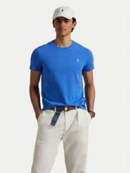 Polo Ralph Lauren T-Shirt 710671438411 Niebieski Slim Fit. Niebieskie koszulki polo męskie Polo Ralph Lauren, m, bez wzorów, z bawełny, bez kołnierzyka, bez ramiączek. Za 289.99 zł.