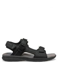 Geox Sandały U Spherica Ec5 U55ELB 000EK C9999 Czarny. Czarne sandały męskie Geox, ze skóry, bez zapięcia. Za 249.99 zł.