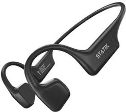 Statik Aktive Bone Conduction Headphones - bezprzewodowe słuchawki z przewodnictwem kostnym (black). Białe słuchawki bluetooth STATIK. Za 215.55 zł.