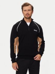 Boss Sweter Hydro-X 50519377 Czarny Regular Fit. Czarne kardigany męskie Boss, m, bez wzorów, z bawełny, bez ramiączek. Za 659.99 zł.