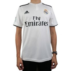 Adidas Real Madrid Home Jsy CG0550. Białe t-shirty męskie ADIDAS, m, bez wzorów, z materiału, bez kołnierzyka, bez ramiączek. W wyprzedaży za 249.99 zł.