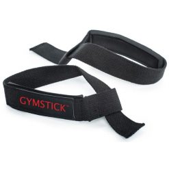 Pasy do podnoszenia. Czarne paski męskie GYMSTICK, bez wzorów, sportowe. Za 79.00 zł.