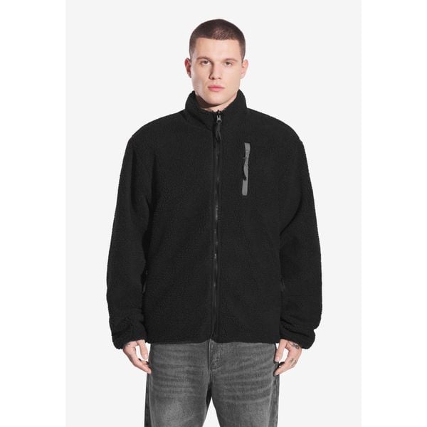 Kurtka turystyczna męska Prosto Sherpa dwustronna. Czarne kurtki męskie Prosto., m, bez wzorów, bez ramiączek, bez kaptura. W wyprzedaży za 341.99 zł.