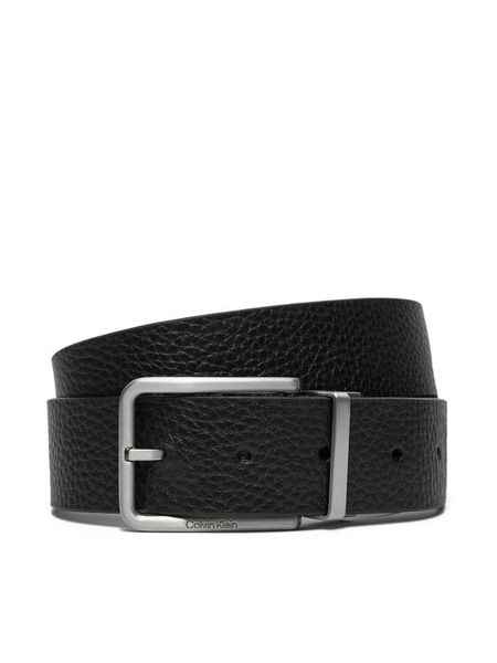 Calvin Klein Pasek Męski K50K512647 Czarny. Czarne paski męskie Calvin Klein, bez wzorów, ze skóry. Za 189.99 zł.