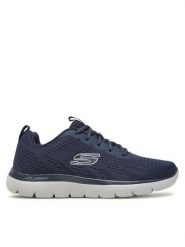 Skechers Sneakersy Summits Torre 232395/NVGY Niebieski. Niebieskie buty sportowe na co dzień męskie Skechers, m, bez wzorów, z materiału, bez ramiączek, bez kaptura. Za 219.99 zł.