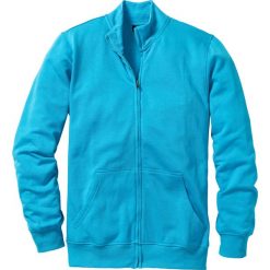 Bluza rozpinana bonprix turkusowy. Niebieskie bluzy rozpinane męskie bonprix, z dresówki. Za 44.99 zł.