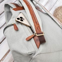 PLECAK MĘSKI DO PRACY SZKOLNY MŁODZIEŻOWY POJEMNY PAOLO PERUZZI SI-02-BU. Brązowa plecaki męskie bez wzorów, z materiału. Za 218.00 zł.