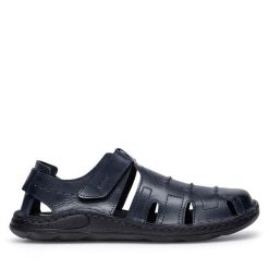 Sandały Go Soft. Niebieskie sandały męskie GO SOFT, bez zapięcia. Za 125.99 zł.