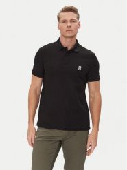 Tommy Hilfiger Polo MW0MW33167 Czarny Regular Fit. Czarne koszulki polo męskie Tommy Hilfiger, m, bez wzorów, z bawełny, bez kołnierzyka, bez ramiączek. Za 309.99 zł.