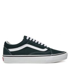 Tenisówki Vans. Zielone trampki męskie Vans, bez wzorów, bez zapięcia. Za 239.99 zł.