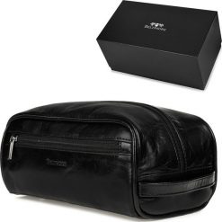 Beltimore Beltimore kosmetyczka męska Skórzana saszetka czarna J45 NoSize. Czarne saszetki męskie Beltimore, bez wzorów. Za 149.99 zł.