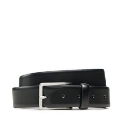 Pasek Męski BOSS. Czarne paski męskie Boss, bez wzorów. Za 149.99 zł.