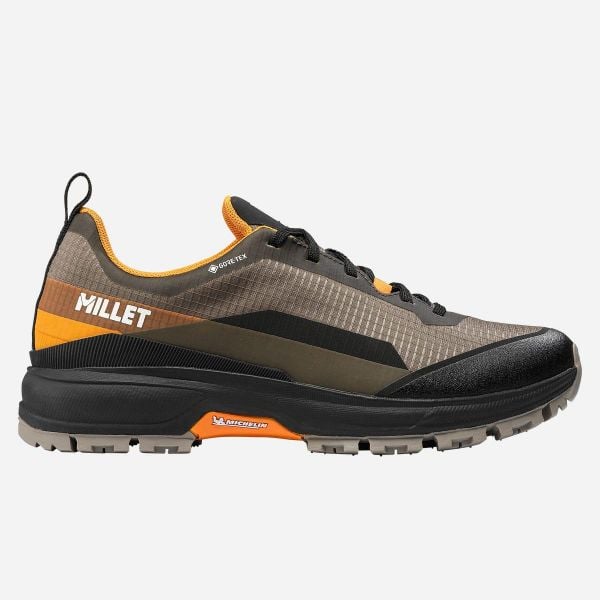 Buty trekkingowe męskie Millet Wanaka GTX. Brązowe buty trekkingowe męskie Millet, bez wzorów, bez zapięcia, trekkingowe. Za 709.99 zł.