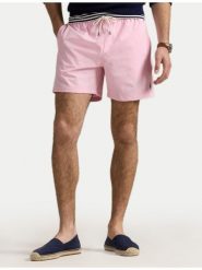 Polo Ralph Lauren Szorty kąpielowe 710957782004 Różowy Classic Fit. Czerwone kąpielówki męskie Polo Ralph Lauren, m, bez wzorów, z syntetyku. Za 259.99 zł.