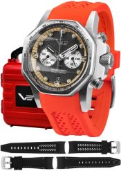 Zegarek męski Vostok Europe VK64-640A698SR czerwony. Czerwone zegarki męskie Vostok Europe. Za 6,384.44 zł.