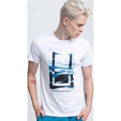 T-shirt męski TSM295 - biały. T-shirty męskie marki 4f. W wyprzedaży za 39.99 zł.