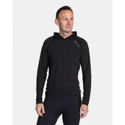 Bluza fitness męska Kilpi AILEEN-M. Czarne bluzy nierozpinane męskie Kilpi, m, bez wzorów, bez ramiączek, bez kaptura. Za 179.35 zł.
