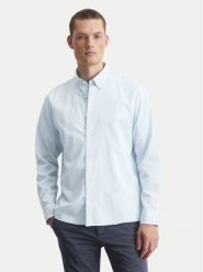 Marc O'Polo Koszula B21 7268 42342 Błękitny Regular Fit. Niebieskie koszule męskie Marc O'Polo, m, bez wzorów, z bawełny, bez kołnierzyka, bez ramiączek. Za 339.99 zł.