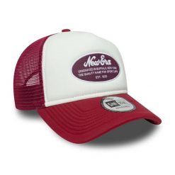 Czapka Trucker New Era Oval Foam Patch. Czerwone czapki męskie New Era, bez wzorów. Za 152.50 zł.
