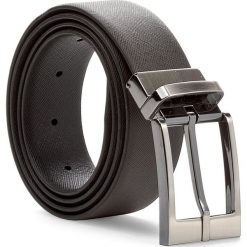 Pasek Męski TRUSSARDI JEANS - Belt Saffiano 71L00004 95 B220. Brązowe paski męskie TRUSSARDI JEANS, w paski, z jeansu. W wyprzedaży za 229.00 zł.
