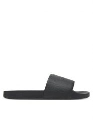 Tommy Hilfiger Klapki Hilfiger Print Tumble Pool Slide FM0FM05505 Czarny. Czarne klapki i japonki męskie Tommy Hilfiger, bez wzorów, ze skóry. Za 139.99 zł.