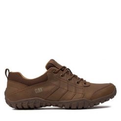 Półbuty CAT Footwear. Brązowe codzienne półbuty męskie CAT Footwear, bez wzorów, bez obcasa, bez zapięcia. Za 309.99 zł.