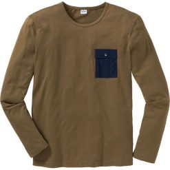 Shirt z długim rękawem i kieszonką na wys. piersi Regular Fit bonprix koniakowy. Koszulki męskie z długim rękawem marki 4f. Za 32.99 zł.