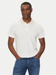 Guess Polo M5GP66 J1314 Biały Regular Fit. Białe koszulki polo męskie Guess, m, z aplikacjami, z bawełny, bez kołnierzyka, bez ramiączek. Za 139.99 zł.