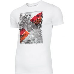 T-shirt męski TSM025A - biały. T-shirty męskie marki 4f. Za 44.99 zł.