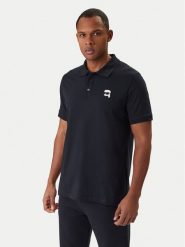 KARL LAGERFELD Polo 745710 561224 Granatowy Regular Fit. Niebieskie koszulki polo męskie KARL LAGERFELD, m, bez wzorów, z bawełny, bez kołnierzyka, bez ramiączek. Za 479.99 zł.
