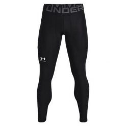 Legginsy fitness męskie Under Armour Ua Hg Armour 001. Czarne bielizna termoaktywna męska Under Armour, m, bez wzorów, do biegania. Za 127.64 zł.