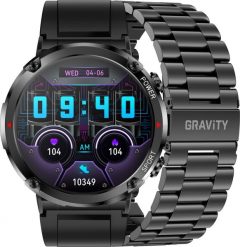 Smartwatch Gravity Zegarek męski SMARTWATCH GRAVITY GT21-1 BK/BK STEEL/BK. Zegarki męskie Gravity. Za 213.36 zł.
