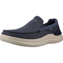 Buty SKECHERS HASTING FIELDEN Niebieski. Niebieskie buty trekkingowe męskie Skechers, bez wzorów, z tkaniny, bez zapięcia, trekkingowe, skechers sport. Za 301.99 zł.