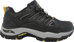 Buty trekkingowe męskie Skechers Arch Fit Dawson Argosa czarne r. 45. Czarne buty trekkingowe męskie Skechers, bez wzorów, bez zapięcia. Za 429.99 zł.