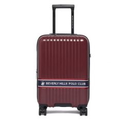 Walizka kabinowa Beverly Hills Polo Club. Czerwone walizki męskie Beverly Hills Polo Club, bez wzorów. Za 299.99 zł.