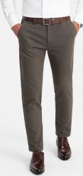 Ombre Klasyczne spodnie męskie chino z delikatną teksturą - khaki V2 OM-PACP-0188 M. Brązowe sztyblety męskie Ombre, bez obcasa, bez zapięcia. Za 159.99 zł.