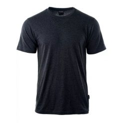 Koszulka męska Hi-Tec Plain - ciemnoszara, Rozmiar XL. Szare t-shirty męskie Hi-tec, m, bez wzorów, z bawełny, bez kołnierzyka, bez ramiączek. Za 34.99 zł.