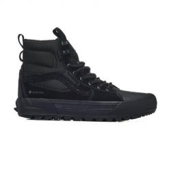 Buty do chodzenia męskie Vans Mte Sk8 hi Gore tex Blackout. Czarne buty sportowe na co dzień męskie Vans, m, bez wzorów, z gore-texu, bez ramiączek, bez kaptura, trekkingowe, gore-tex. W wyprzedaży za 499.00 zł.