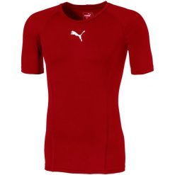 Koszulka męska Puma LIGA Baselayer SS. Białe bielizna termoaktywna męska Puma, m, bez wzorów, bez ramiączek, do piłki nożnej. Za 170.16 zł.