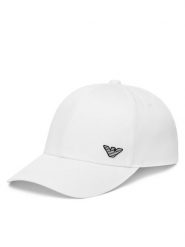 Emporio Armani Czapka z daszkiem EX000004 AF12603 U0011 Biały. Białe czapki męskie Emporio Armani, bez wzorów, z bawełny. Za 219.99 zł.