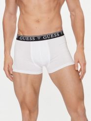 Guess Bokserki U2RF00 KCD31 Biały. Białe bokserki męskie Guess, m, z aplikacjami, z bawełny. Za 79.99 zł.