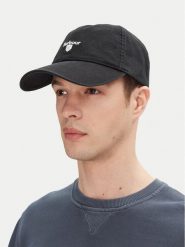 Barbour Czapka z daszkiem Cascade MHA0274BK11 Czarny. Czarne czapki męskie Barbour, bez wzorów, z bawełny. Za 189.99 zł.