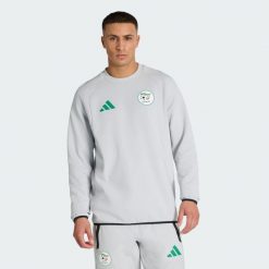 Bluza Algeria Tiro Tech Crew Sweatshirt. Szare bluzy bez kaptura męskie ADIDAS, s, bez wzorów, bez kaptura. Za 259.00 zł.