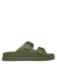 Blauer Klapki S6HOLLEY02/EVA Zielony. Zielone klapki i japonki męskie Blauer, bez wzorów, ze skóry. Za 199.99 zł.