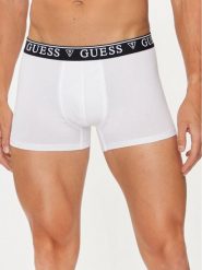Guess Bokserki U4YF00 KCD31 Biały. Białe bokserki męskie Guess, m, z aplikacjami, z bawełny. Za 69.99 zł.