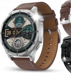 SMARTWATCH ZEGAREK MĘSKI ROZMOWY AMOLED 4GB POLSKIE MENU MP3 WODOODPORNY PL. Zegarki męskie JG Smart. Za 229.99 zł.